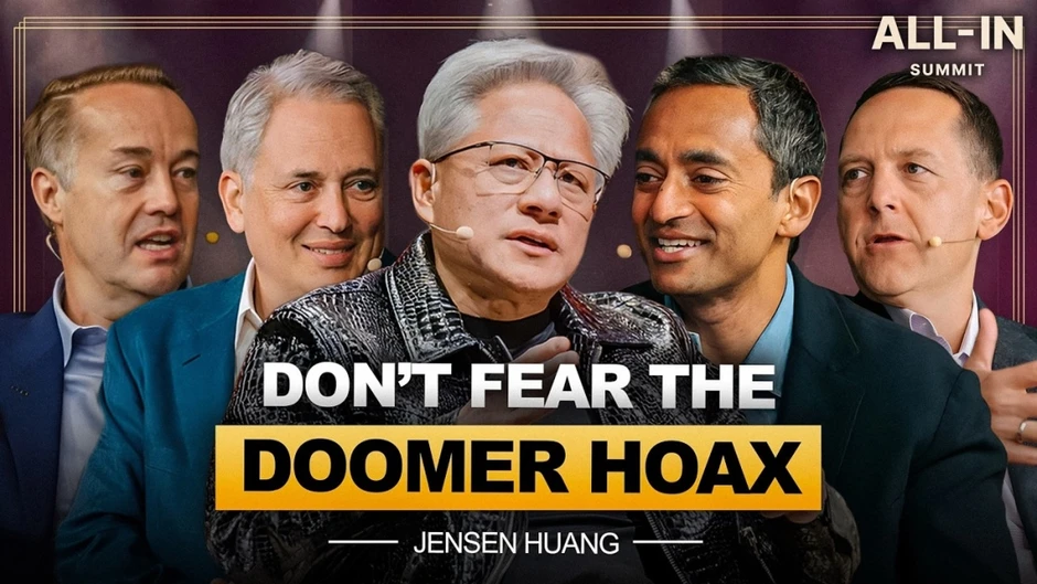 Jensen Huang bác bỏ thuyết tận thế và tuyên bố siêu trí tuệ AI đã hiện diện Jensen Huang bác bỏ thuyết tận thế và tuyên bố siêu trí tuệ AI đã hiện diện