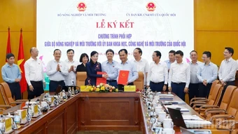 Ký kết phối hợp xây dựng chính sách pháp luật về môi trường, tài nguyên