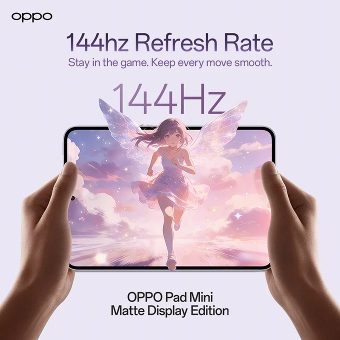 OPPO ra mắt máy tính bảng nhỏ gọn màn hình OLED nhám 144 Hz, dùng chip Snapdragon 8 Gen 5 OPPO ra mắt máy tính bảng nhỏ gọn màn hình OLED nhám 144 Hz, dùng chip Snapdragon 8 Gen 5