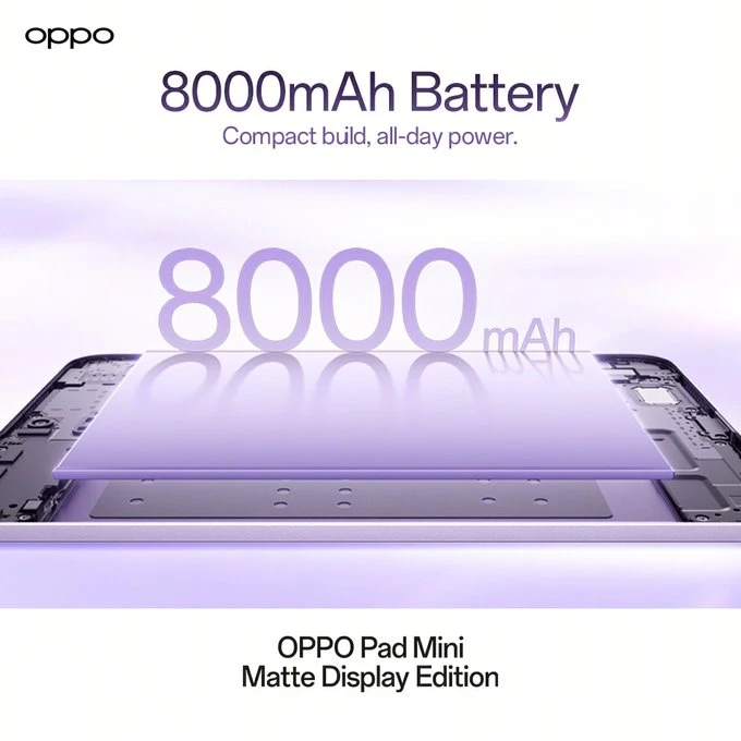 OPPO ra mắt máy tính bảng nhỏ gọn màn hình OLED nhám 144 Hz, dùng chip Snapdragon 8 Gen 5 OPPO ra mắt máy tính bảng nhỏ gọn màn hình OLED nhám 144 Hz, dùng chip Snapdragon 8 Gen 5