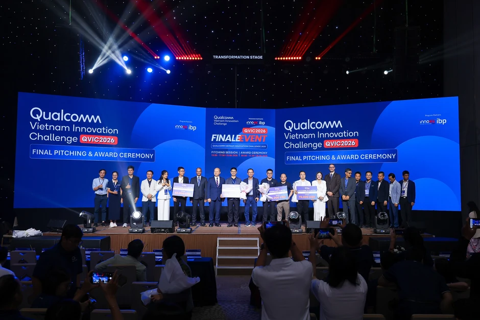 Qualcomm công bố 5 đội đạt giải tại Thử thách đổi mới sáng tạo Qualcomm Việt Nam - QVIC 2026 Qualcomm công bố 5 đội đạt giải tại Thử thách đổi mới sáng tạo Qualcomm Việt Nam - QVIC 2026