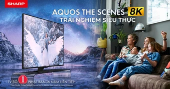 Sharp ra mắt TV 8K thế hệ thứ 2 với công nghệ màu sắc độc quyền mới