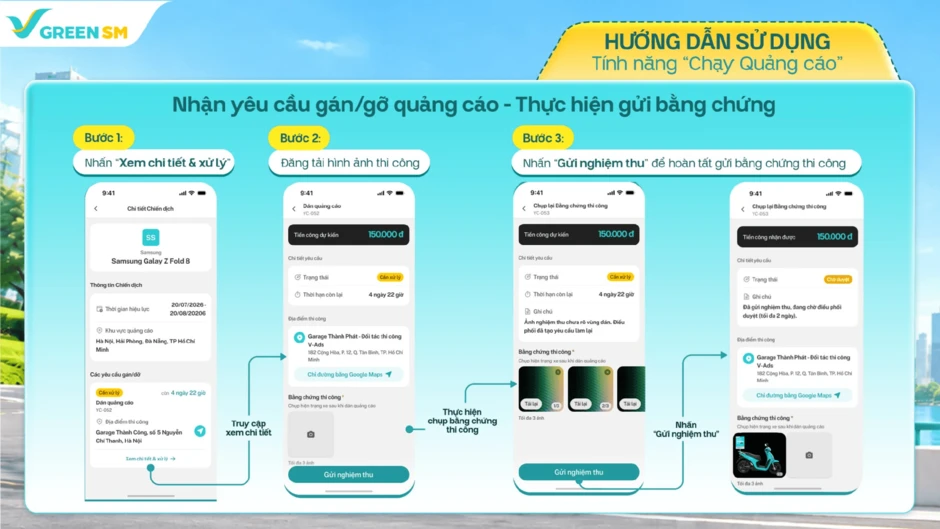 Thông báo mới nhất từ Green SM tới toàn bộ tài xế đang chạy Green Bike trên cả nước Thông báo mới nhất từ Green SM tới toàn bộ tài xế đang chạy Green Bike trên cả nước