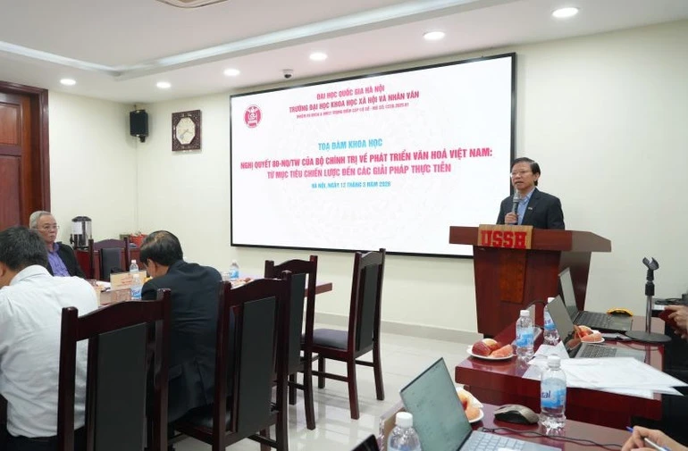 Tọa đàm khoa học về Nghị quyết 80-NQ/TW: Từ mục tiêu chiến lược đến các giải pháp phát triển văn hóa Việt Nam Tọa đàm khoa học về Nghị quyết 80-NQ/TW: Từ mục tiêu chiến lược đến các giải pháp phát triển văn hóa Việt Nam