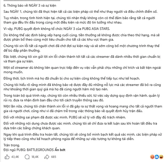 Toàn cảnh drama PUBG nóng nhất ngay lúc này