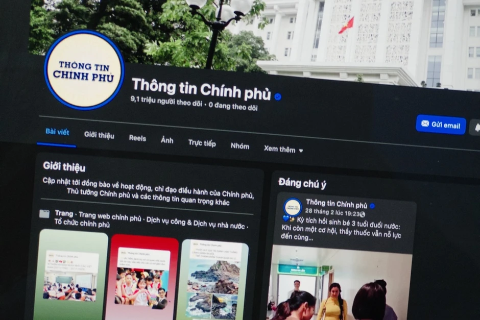 Trang Thông tin Chính phủ bị giả mạo Trang Thông tin Chính phủ bị giả mạo
