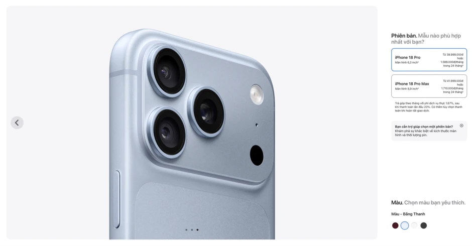 Trên tay sớm iPhone 18 Pro chính hãng Việt Nam: Màu Xanh Băng Thanh càng nhìn càng đẹp lạ!