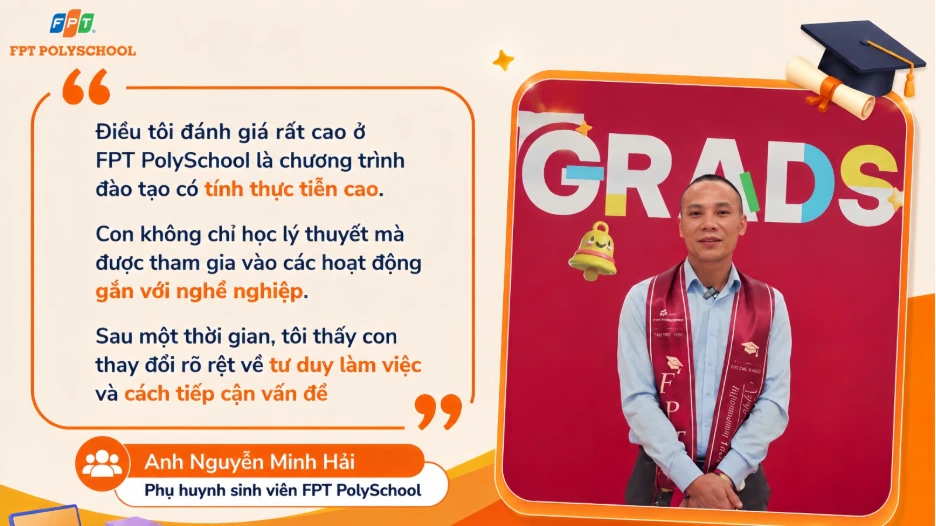 Từ một lựa chọn trở thành niềm tin: Những hành trình trưởng thành được nối dài tại FPT PolySchool Từ một lựa chọn trở thành niềm tin: Những hành trình trưởng thành được nối dài tại FPT PolySchool