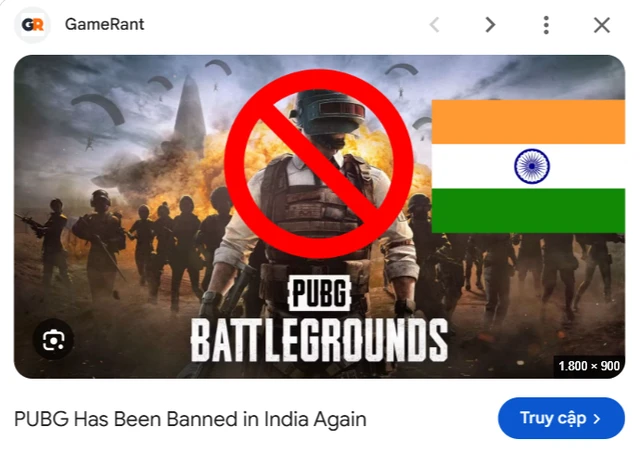 Từ tiền lệ Ấn Độ đến khủng hoảng PUBG PC ở Việt Nam của Krafton: Hơn 6000 tỷ vốn hoá bốc hơi, khó lòng quay trở lại Từ tiền lệ Ấn Độ đến khủng hoảng PUBG PC ở Việt Nam của Krafton: Hơn 6000 tỷ vốn hoá bốc hơi, khó lòng quay trở lại