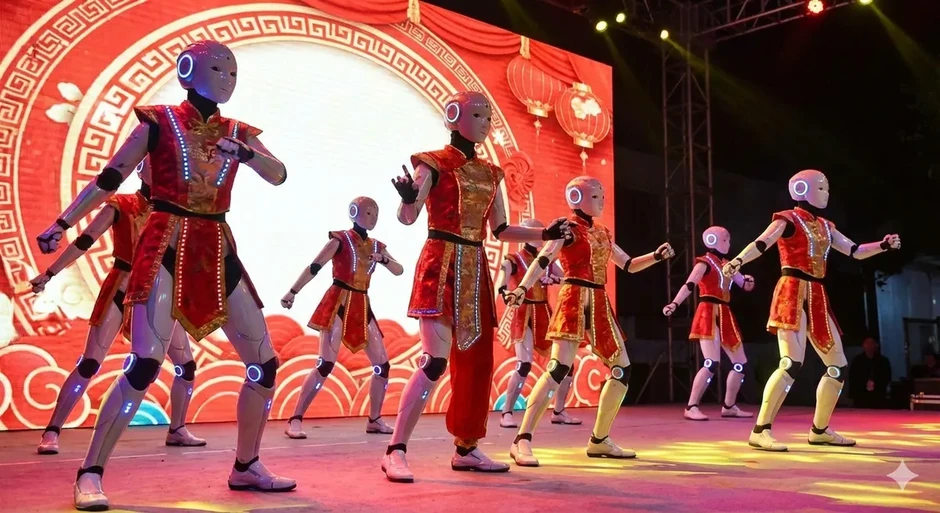 Từ vấp ngã đến chiếm sóng Gala Xuân, robot hình người Trung Quốc tiếp tục hâm nóng cuộc chiến nghìn tỷ USD Từ vấp ngã đến chiếm sóng Gala Xuân, robot hình người Trung Quốc tiếp tục hâm nóng cuộc chiến nghìn tỷ USD