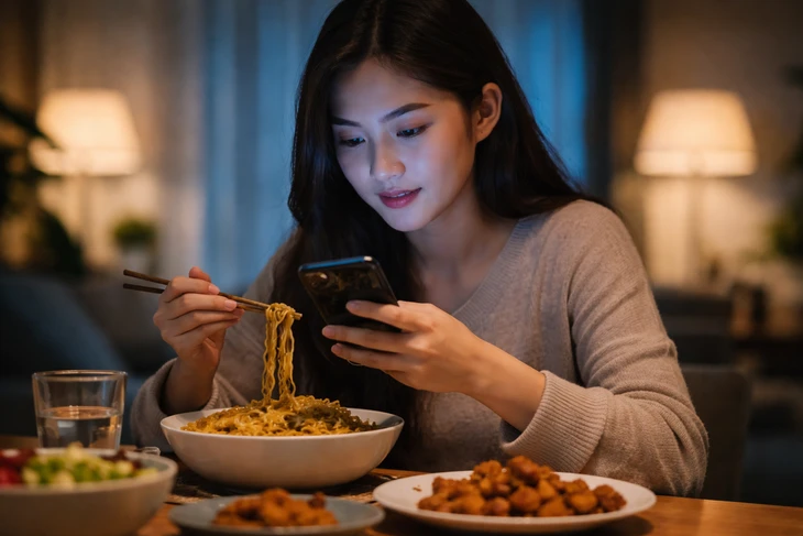 Vì sao nhiều người trẻ phải vừa ăn vừa lướt điện thoại mới thấy ngon? Vì sao nhiều người trẻ phải vừa ăn vừa lướt điện thoại mới thấy ngon?
