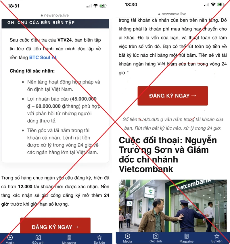 Vietcombank cảnh báo lừa đảo công nghệ cao qua AI giả mạo hình ảnh ngân hàng Vietcombank cảnh báo lừa đảo công nghệ cao qua AI giả mạo hình ảnh ngân hàng