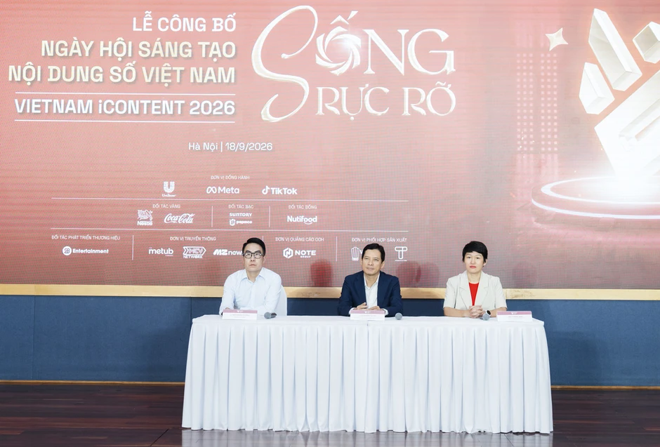 Vietnam iContent 2026 mở rộng thành chuỗi hoạt động sáng tạo nội dung số