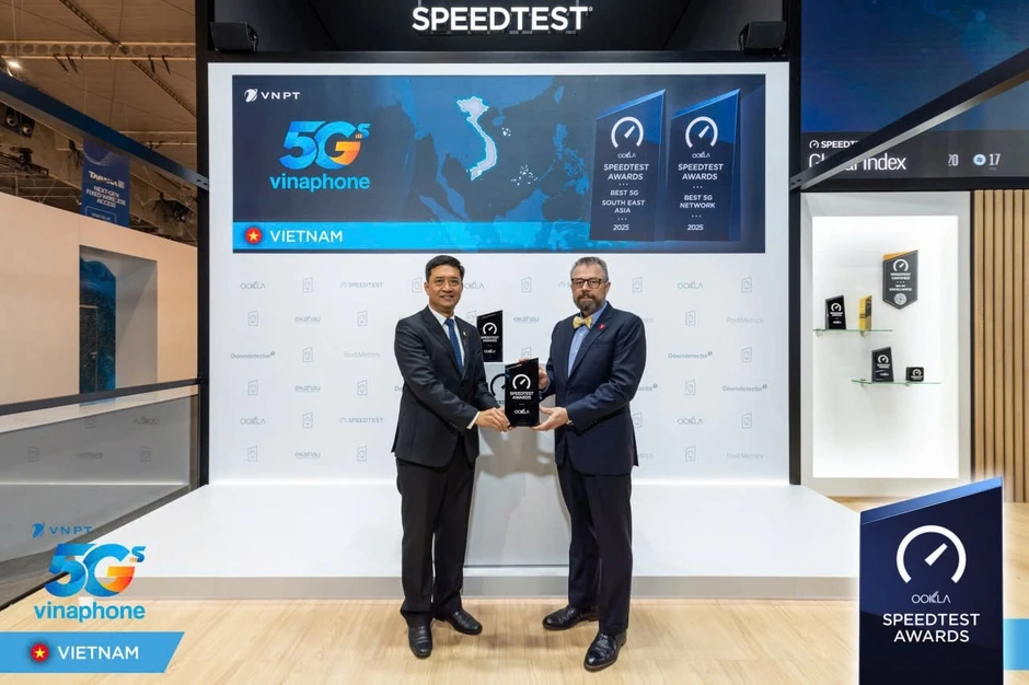 VinaPhone xác lập vị thế ‘Mạng 5G tốt nhất Đông Nam Á’ tại MWC 2026 VinaPhone xác lập vị thế ‘Mạng 5G tốt nhất Đông Nam Á’ tại MWC 2026