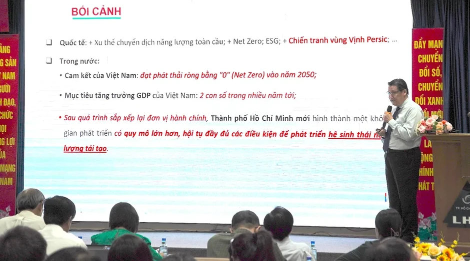 Xây dựng TPHCM trở thành trung tâm chuyển đổi xanh của khu vực Xây dựng TPHCM trở thành trung tâm chuyển đổi xanh của khu vực