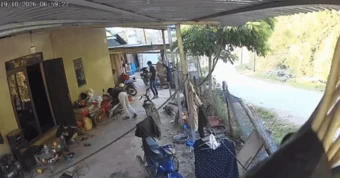 Clip động đất ở Sơn La, khung hình camera chao đảo