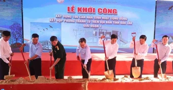 Điểm đặc biệt của 100 căn nhà tránh lũ cộng đồng vừa khởi công tại Đắk Lắk