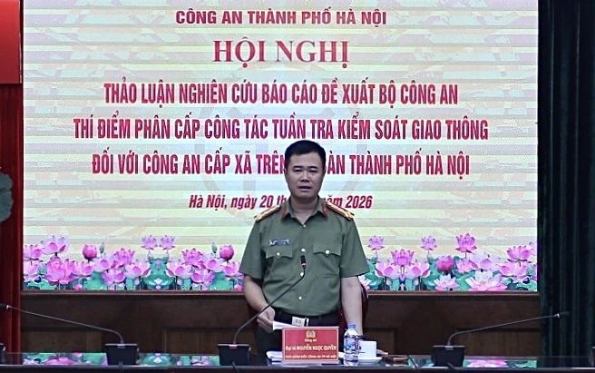 Hà Nội đề xuất thí điểm phân cấp tuần tra, kiểm soát giao thông cho công an cấp xã Hà Nội đề xuất thí điểm phân cấp tuần tra, kiểm soát giao thông cho công an cấp xã