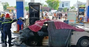 Ô tô bốc cháy khi đổ xăng ở Đà Nẵng: Danh tính 2 người tử vong