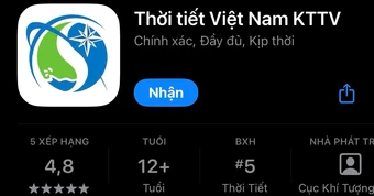 Ra mắt ứng dụng cảnh báo thời tiết theo vị trí người dùng