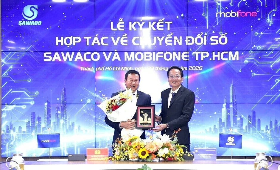 Sawaco hợp tác MobiFone TP HCM nâng cao chất lượng dịch vụ công ích - Báo TinVina