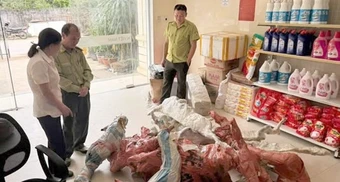 Tạm giữ 15 phôi cây muội hồng được tập kết tại bưu điện xã ở Thanh Hóa