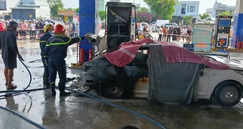 Vụ cháy ô tô 2 thiếu niên tử vong: Tài xế khai lý do không mở cửa xe