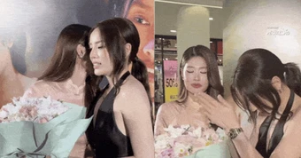 Clip hot: Kỳ Duyên chắp tay lạy khán giả trên thảm đỏ