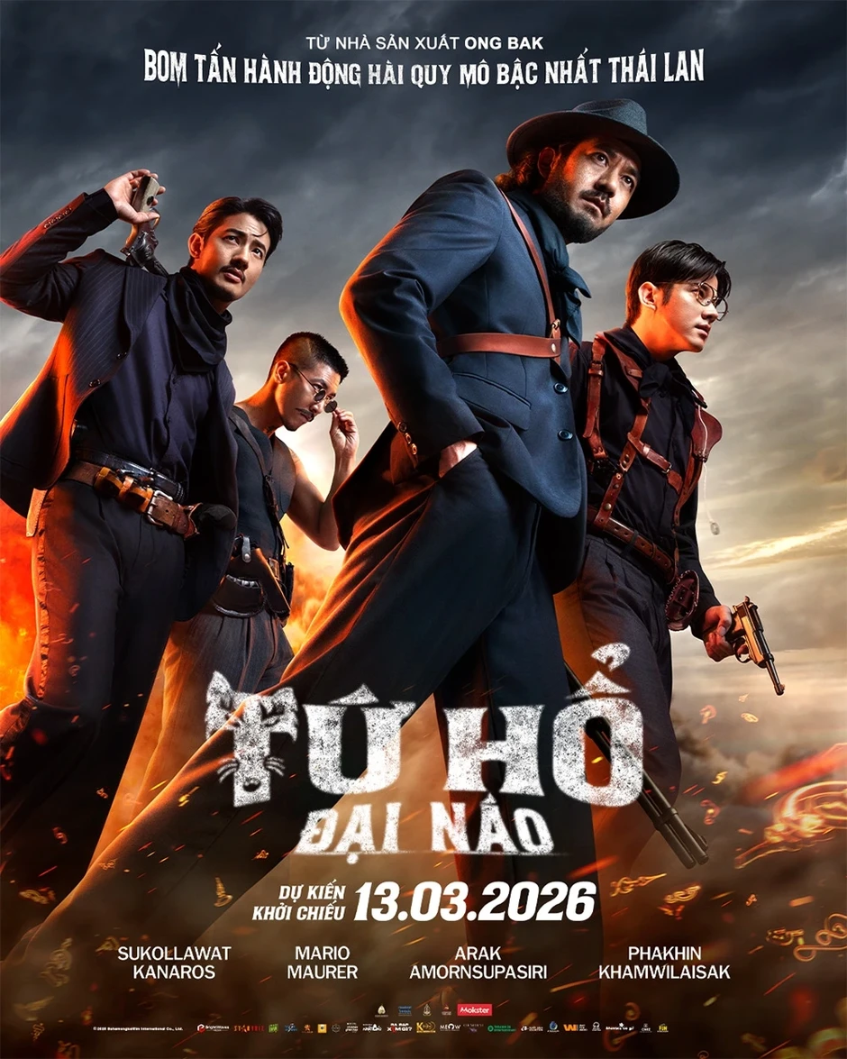 Dàn sao được ví như Marvel của Thái Lan hội tụ trong bom tấn “Tứ hổ đại náo” Dàn sao được ví như Marvel của Thái Lan hội tụ trong bom tấn “Tứ hổ đại náo”