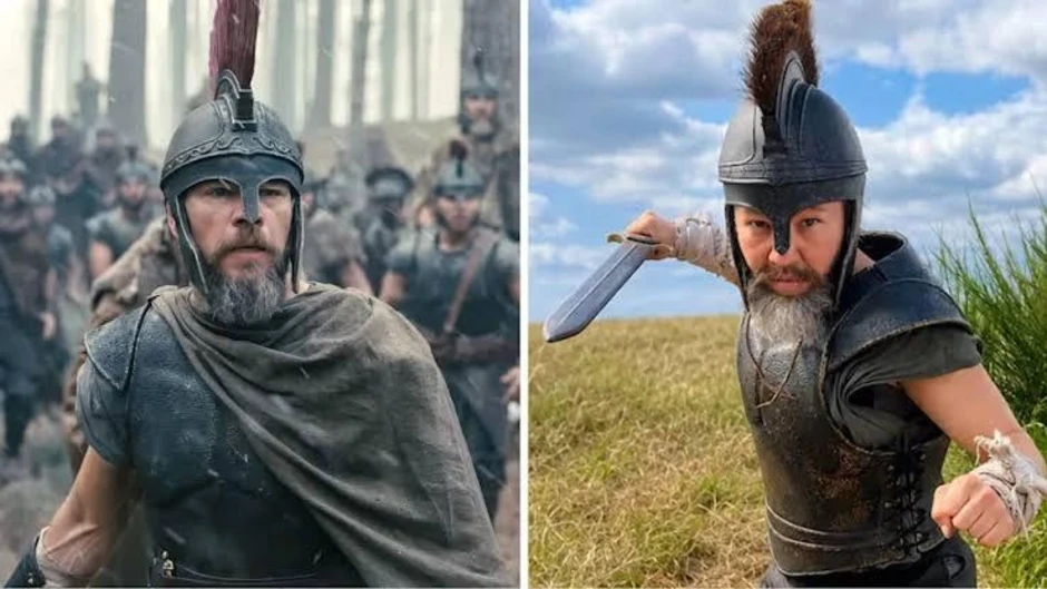 Diễn viên cao 1,37 m đóng thế trong 'The Odyssey'