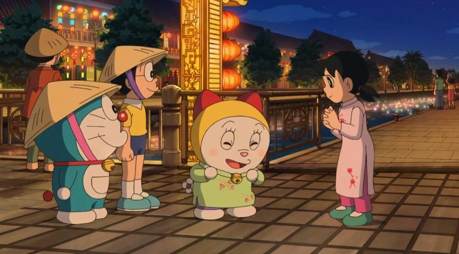 Doraemon tập Việt Nam khiến fan sĩ cực độ: Shizuka mặc áo dài quá xinh