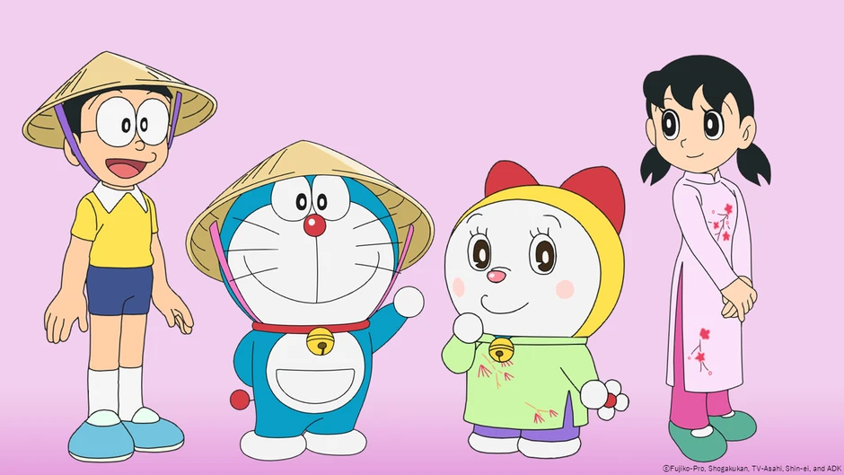 Doraemon tập Việt Nam khiến fan sĩ cực độ: Shizuka mặc áo dài quá xinh