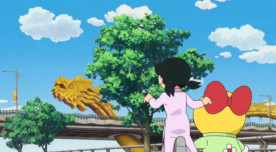 Doraemon tập Việt Nam khiến fan sĩ cực độ: Shizuka mặc áo dài quá xinh