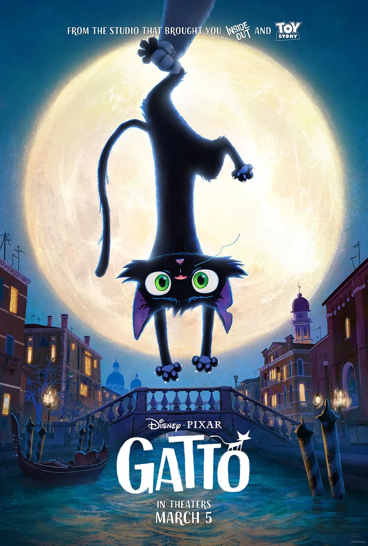 Hoạt hình GaTinVina của Pixar hé lộ băng đảng mafia mèo ở Venice