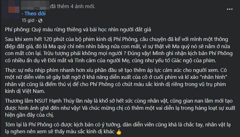 Phí Phông: Quỷ Máu Rừng Thiêng khẳng định vị thế phim kinh dị Việt Phí Phông: Quỷ Máu Rừng Thiêng khẳng định vị thế phim kinh dị Việt