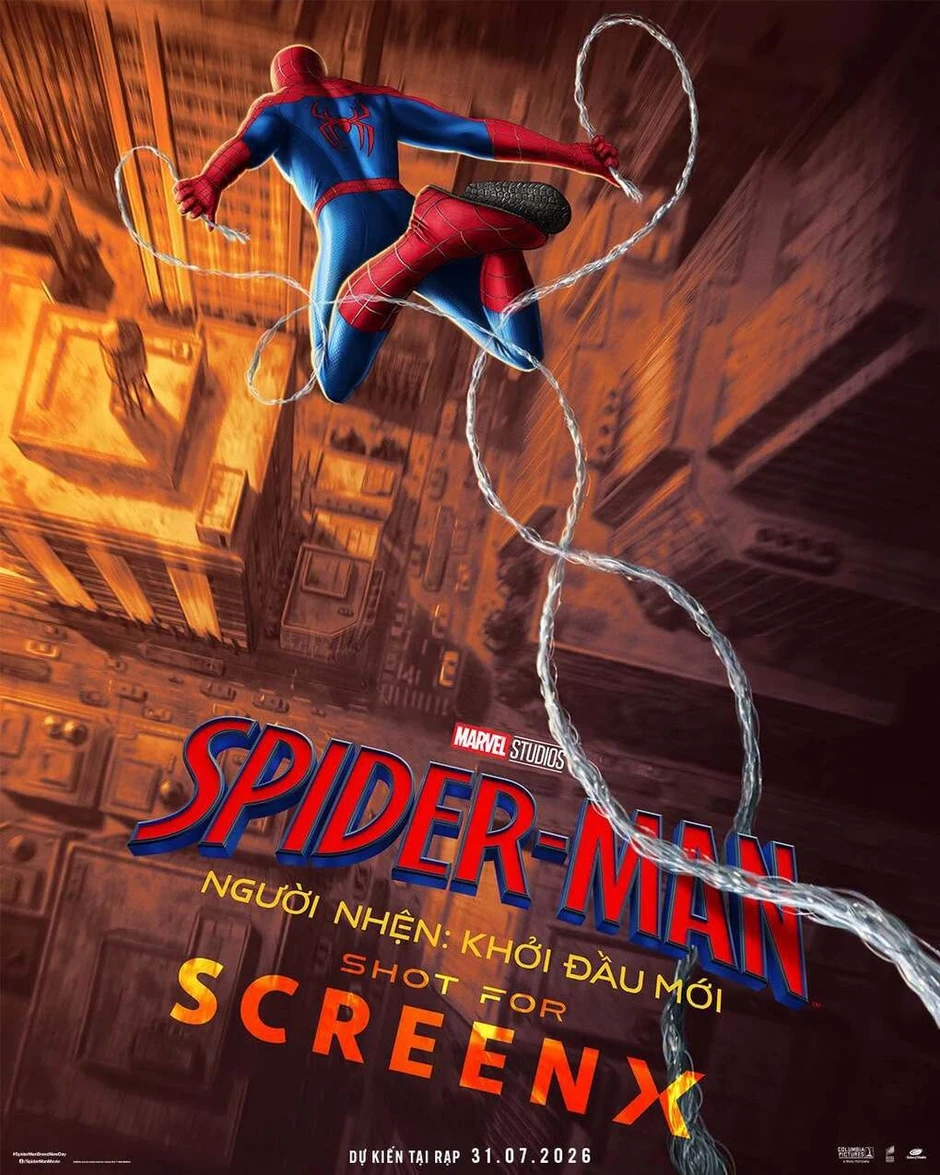 'Spider-Man: Brand New Day' mở rộng trải nghiệm với định dạng ScreenX 'Spider-Man: Brand New Day' mở rộng trải nghiệm với định dạng ScreenX