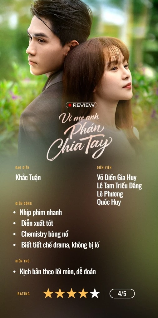 Vì Mẹ Anh Phán Chia Tay: Phim ngôn tình 3 xu hay điên lên được! Vì Mẹ Anh Phán Chia Tay: Phim ngôn tình 3 xu hay điên lên được!