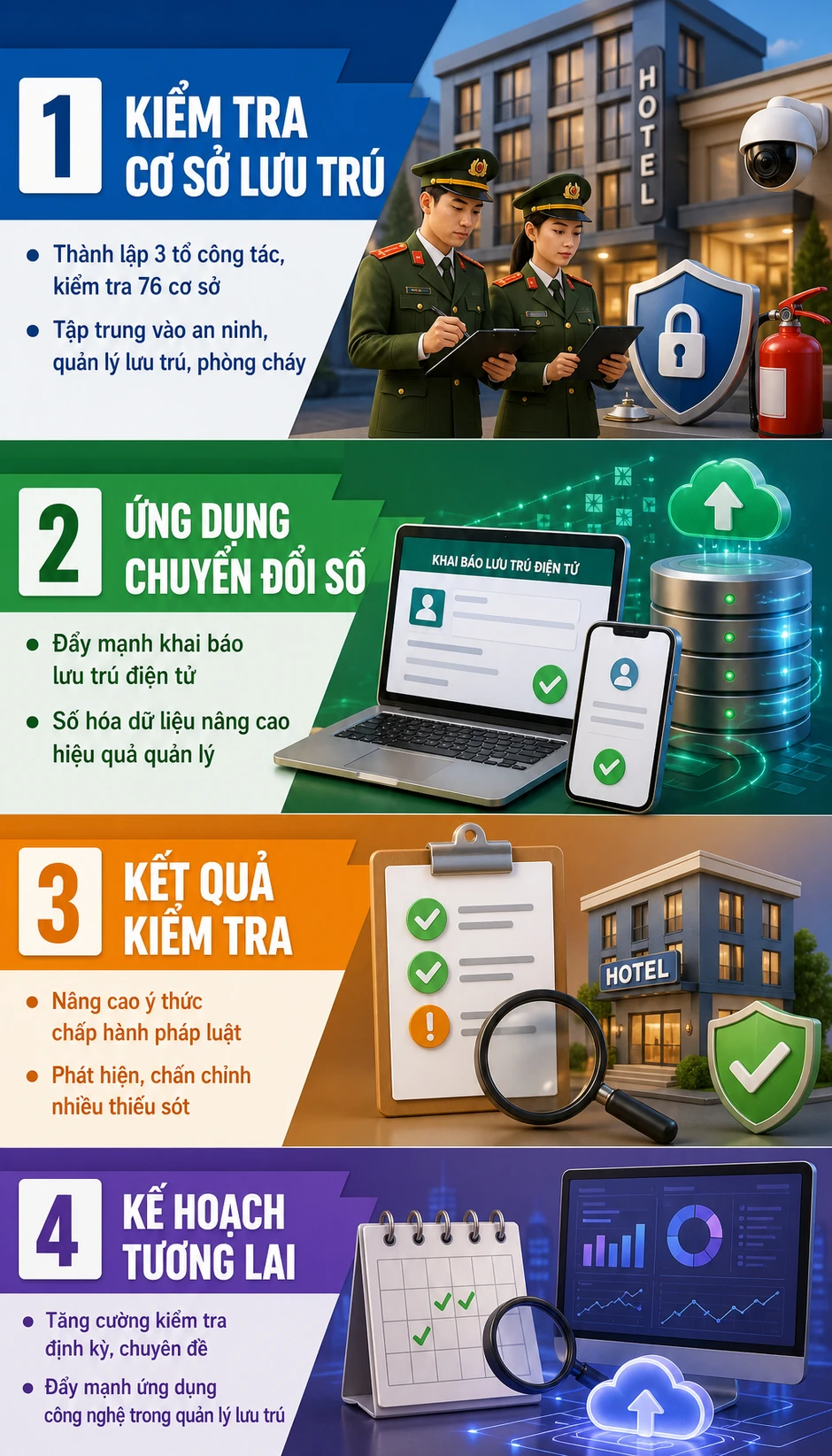 3 tổ công tác kiểm tra 76 cơ sở lưu trú 3 tổ công tác kiểm tra 76 cơ sở lưu trú