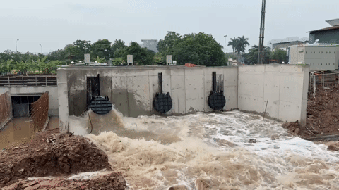 Hà Nội chạy thử loạt trạm bơm, tăng tốc chống ngập trước mùa mưa 2026 Hà Nội chạy thử loạt trạm bơm, tăng tốc chống ngập trước mùa mưa 2026