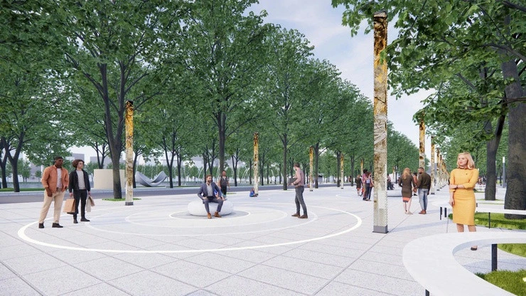 Hà Nội xây không gian mở phố đi bộ Trần Nhân Tông trước Công viên Thống Nhất