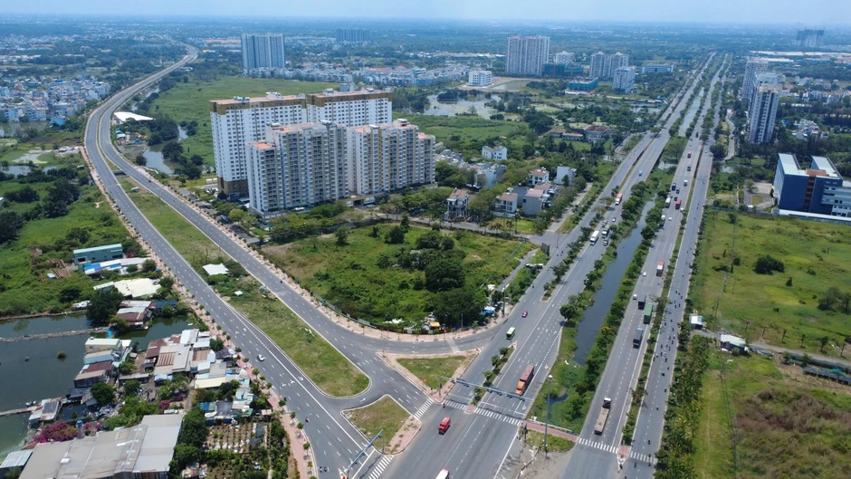 Hình ảnh dự án mở rộng Quốc lộ 50 tăng tốc về đích Hình ảnh dự án mở rộng Quốc lộ 50 tăng tốc về đích