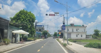 Hưng Yên: xã Tiền Hải vận hành hệ thống cảnh báo giao thông tại các điểm đen