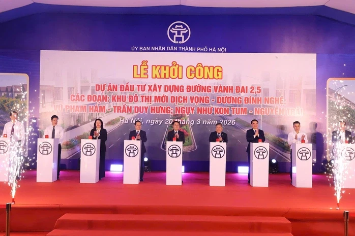 Khởi công tuyến đường dài hơn 2,2 km, tổng mức đầu tư 8.401 tỉ đồng Khởi công tuyến đường dài hơn 2,2 km, tổng mức đầu tư 8.401 tỉ đồng