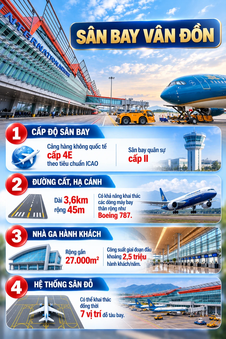 Không phải Nội Bài hay Tân Sơn Nhất, một sân bay Việt Nam lập kỷ lục 7 lần liên tiếp xếp hạng top đầu châu Á