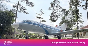 Máy bay Yak-40 từng phục vụ Chủ tịch Tôn Đức Thắng ở An Giang