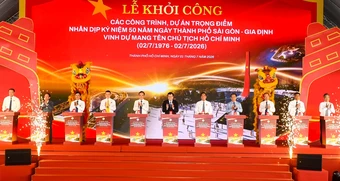 Mừng 50 năm mang tên Bác, TPHCM khởi công 8 dự án hơn 253.000 tỷ đồng