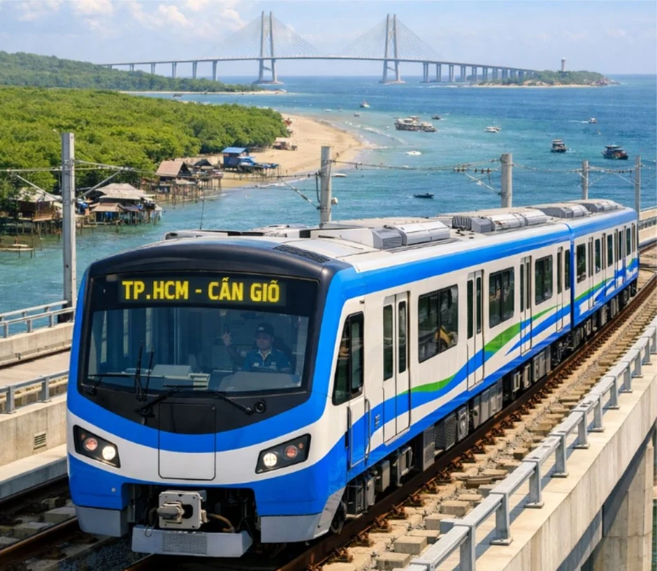 Năm 2028 khai thác tuyến đường sắt đô thị TP.HCM - Cần Giờ