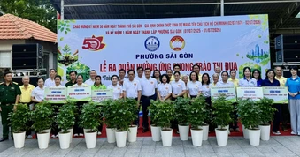 Phường Sài Gòn ra quân bảo vệ môi trường, hướng tới mục tiêu trồng 5.000 cây xanh