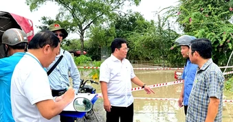 Phường Tân Khánh chủ động ứng phó mưa lớn và ngập úng