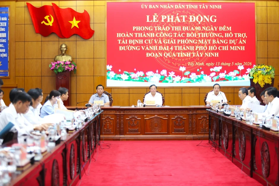 Tây Ninh phát động 90 ngày đêm giải phóng 675 ha mặt bằng cho Vành đai 4 TP.HCM Tây Ninh phát động 90 ngày đêm giải phóng 675 ha mặt bằng cho Vành đai 4 TP.HCM